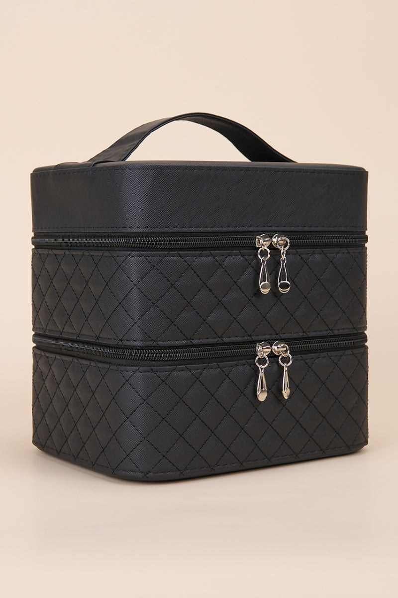 Hair Accessories Wig Travel Case - Gray Adolfo Design, Travel Wig Case, 8-12 Inch, Collapsible Foam  main image 2