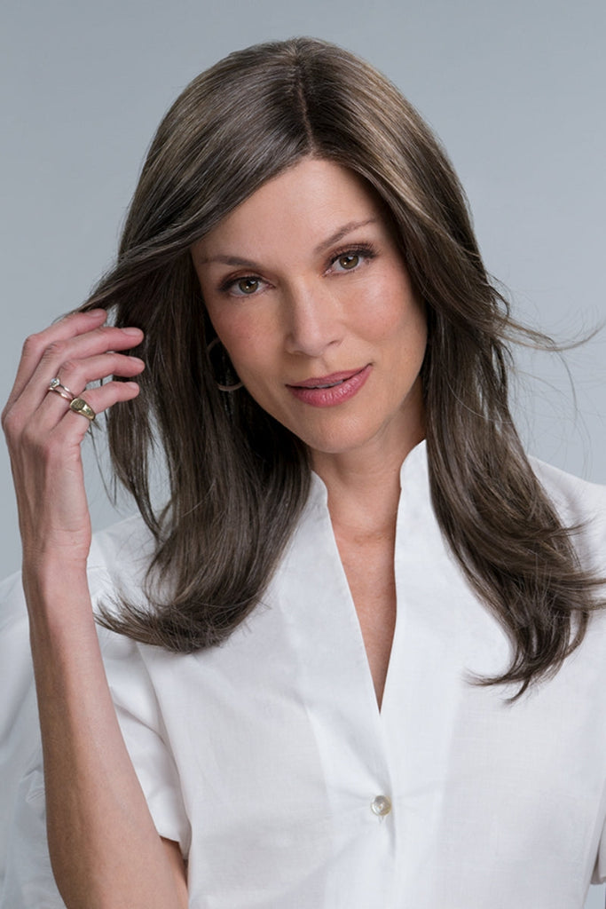 Model styling Courtney by Jon Renau wigs.