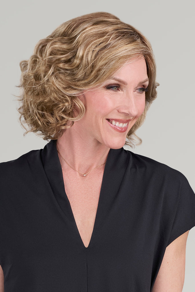 Model wearing Maya by Jon Renau wigs.