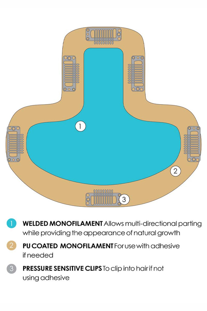 Jon Renau Toppers EasiPart T HD 12" (#390) 11.