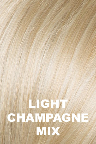 Ellen Wille Wigs - Zizi - Light Champagne Mix Petite/Average. Platinum Blonde, Cool Platinum Blonde, and Light Golden Blonde blend.