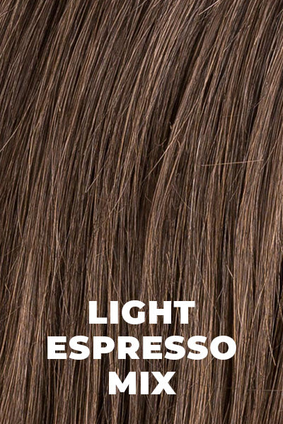 Ellen Wille Wigs - Carol - Light Espresso Mix Petite/Average. Dark Brown and Warm Medium Brown throughout.