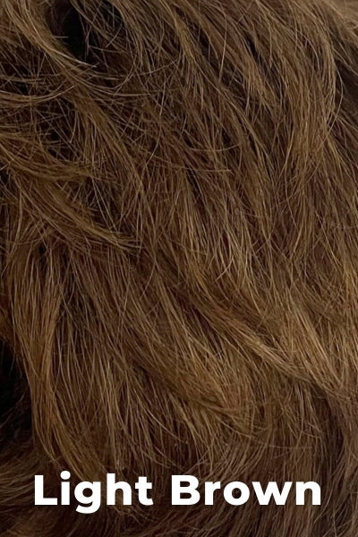 Envy Wigs - Charlotte Large - Light Brown. 2-Tone blend of 12 (light golden brown) with russet highlights.