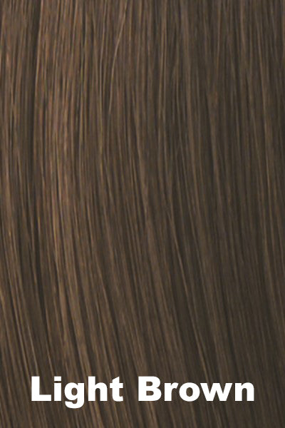 Color Light Brown for Gabor wig Luck. Rich dark brown with warm brown highlights.