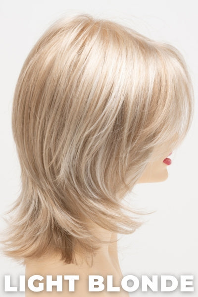 Color Swatch Light Blonde for Envy wig Rose.  Golden blonde with creamy blonde and platinum blonde highlights.