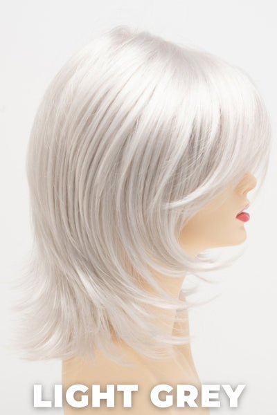 Color Swatch Light Grey for Envy wig Rose.  Silver and white grey blend.