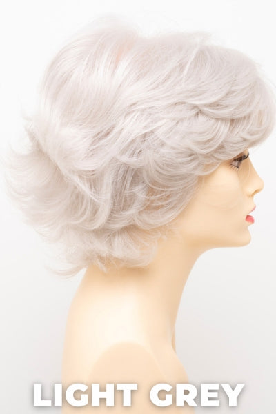 Color Swatch Light Grey for Envy wig Savannah.  Silver and white grey blend.