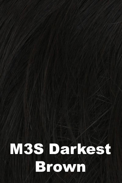 Color M3S for HIM men's wig Distinguished. Rich dark brown.