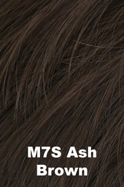 Color M7S for HIM men's wig Distinguished.  Medium brown with cool ashy undertone.