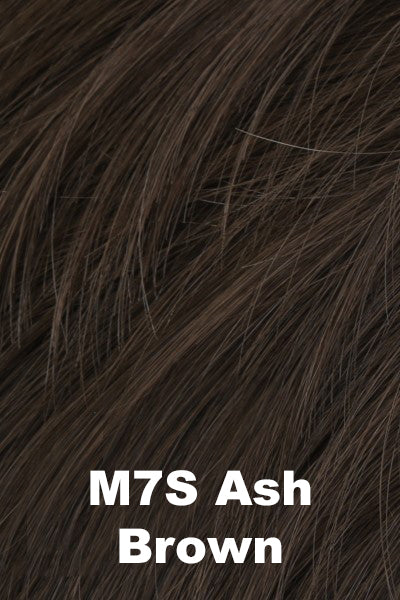 Color M7S for HIM men's wig In Full Effect.  Medium brown with cool ashy undertone.