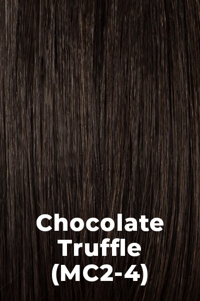 Kim Kimble Extensions - 24" All Day Waves Claw Clip Pony - Chocolate Truffle (MC2/4). Black with subtle Brown highlights.