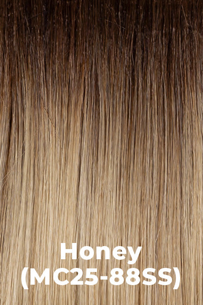 Kim Kimble Wigs - Amara - Honey (MC25-88SS) - Light honey blonde with medium brown roots.