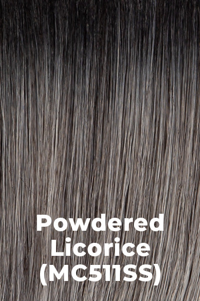 Kim Kimble Wigs - Amara - Powdered Licorice (MC511SS) - Pale grey with black roots.
