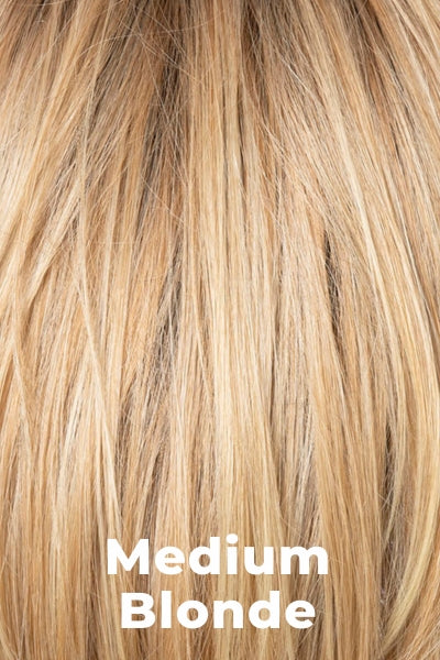 Toni Brattin Toppers - Grand Topper (#517) - Medium Blonde. Honey blonde with light blonde highlights and strawberry blonde low lights.