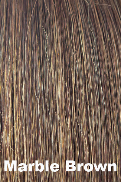 Orchid - Deluxe Hairline TP (#6548) - Marble Brown. A medium brown and light honey brown with dark brown roots.