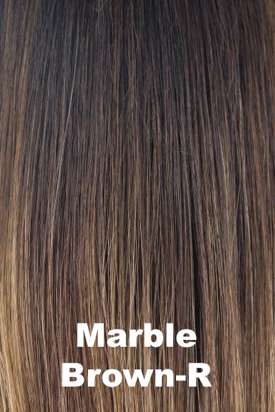Orchid - Alicia (#6546) - Marble Brown-R. Light Brown with Caramel Brown tips, and dark roots.