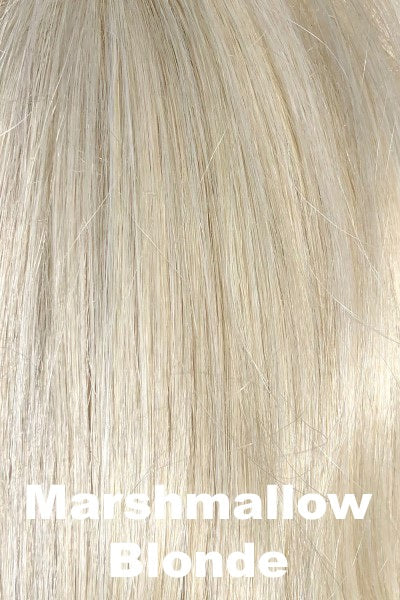 Belle Tress Toppers - Lace Front Mono Top Peerless 16 (#7015) - Marshmallow Blonde. 101/102/103/60A A mixture blend of platinum, pure, and satin blonde with marshmallow blonde highlights.
