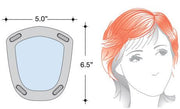 Rene of Paris Wigs : Medium Top Piece (#731) - diagram