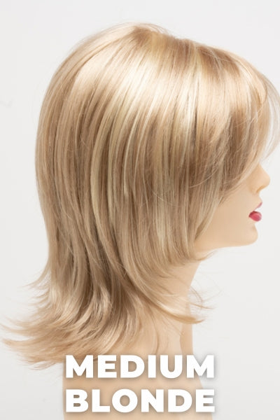 Color Swatch Medium Blonde for Envy wig Rose.  Golden blonde, pale blonde and champagne blonde blend.