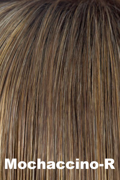 Orchid - Alicia (#6546) - Mochaccino-R. Shadowed Roots on Light Golden Brown w/ Light Gold Blond (14+140) Highlights.