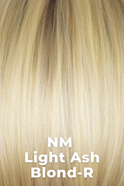 Noriko Wigs - Ayumi (#1731) - NM Light Ash Blond-R. Light blonde base blended with a cool ashy blonde and a medium brown root.