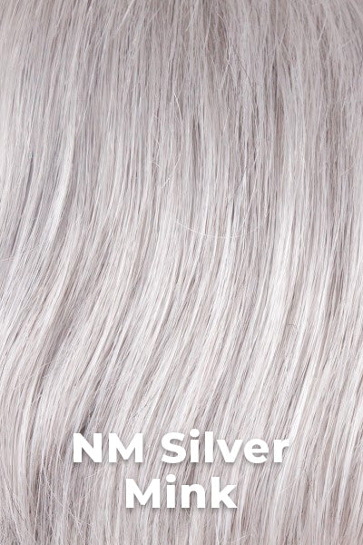 Amore Wigs - Long Top Piece Mono Large (#773) - NM Silver Mink. Pure, icy silver.