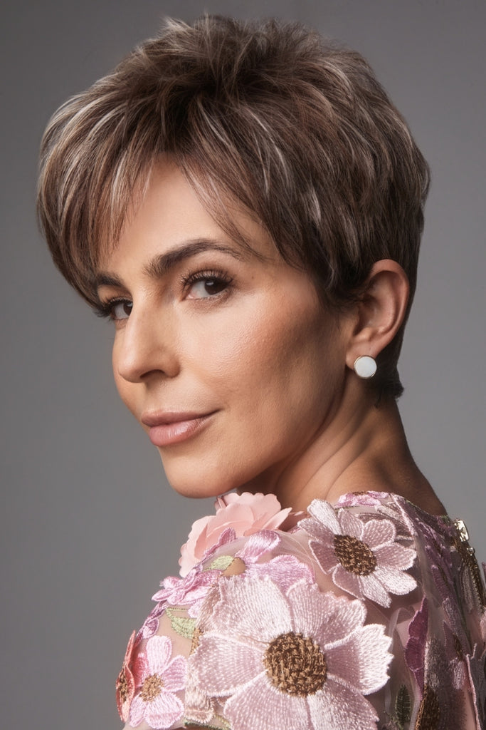 Side view of Rin by Noriko in the color Tres Chocolate. 