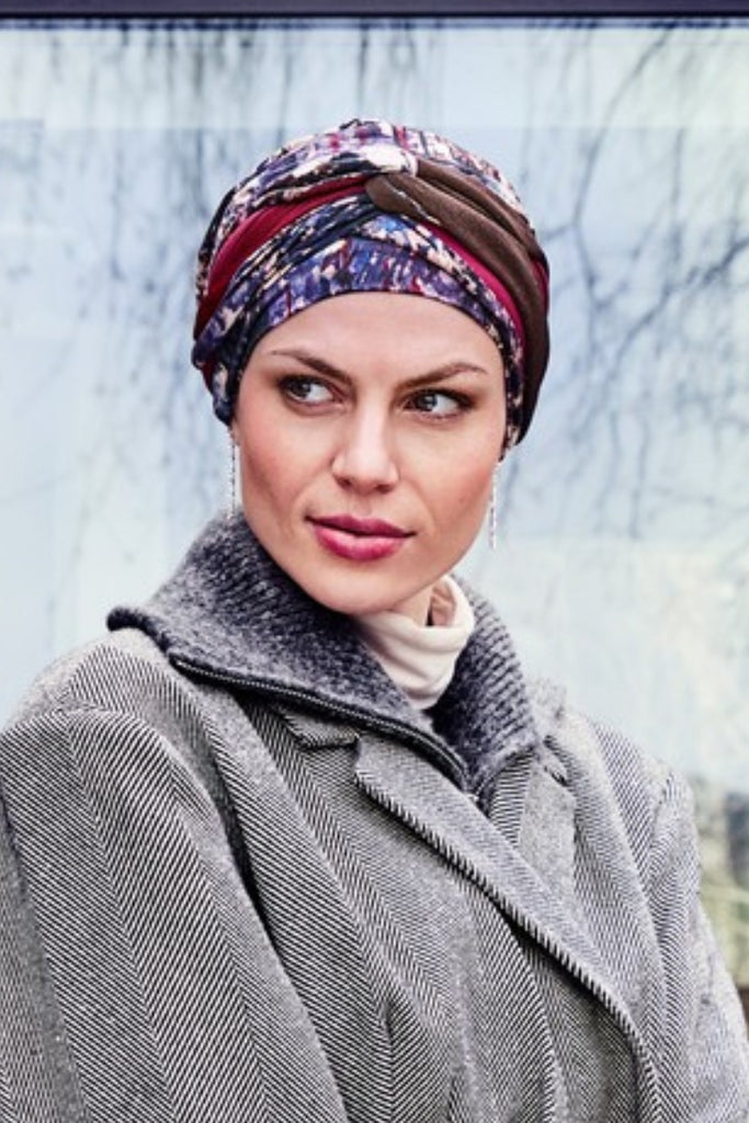 Model wearing the color Tie Dye Dusk.