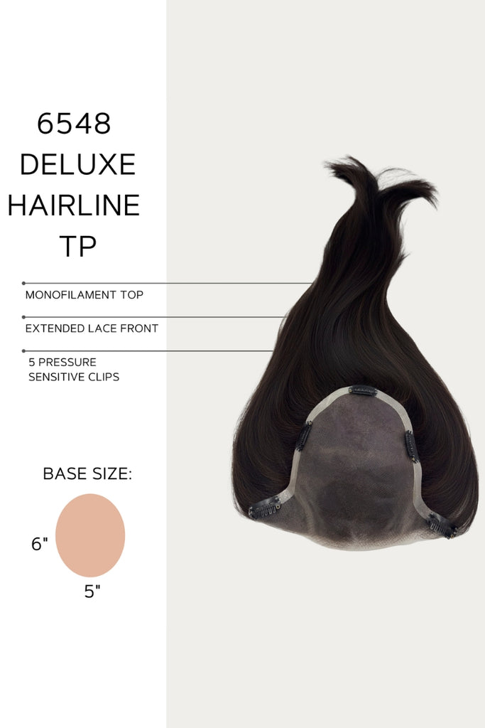 Cap Construction for the deluxe hairline topper.