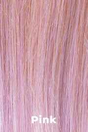 Color Pink  for Raquel Welch wig Big Spender.  Pastel pink base with subtle platinum blonde highlights and a dark root.