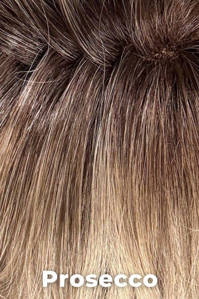 Envy Wigs - Charlotte Large - Prosecco. A Light/Medium Blonde with dark roots.