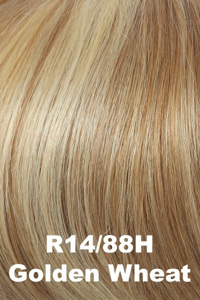 Color Golden Wheat (R14/88H)  for Raquel Welch wig Voltage Petite.  Dark blonde base with golden platinum blonde highlights.