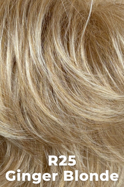 Color Ginger Blonde (R25) for Raquel Welch wig Winner.  Light golden ginger blonde.