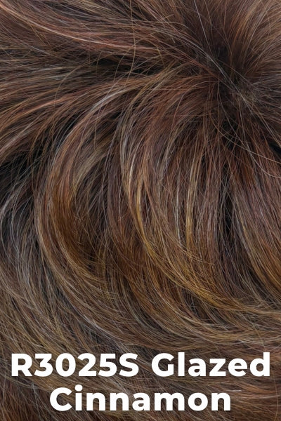 Raquel Welch - Synthetic Colors - Glazed Cinnamon (R3025S). Med Reddish Brown w/ Ginger highlights on top.