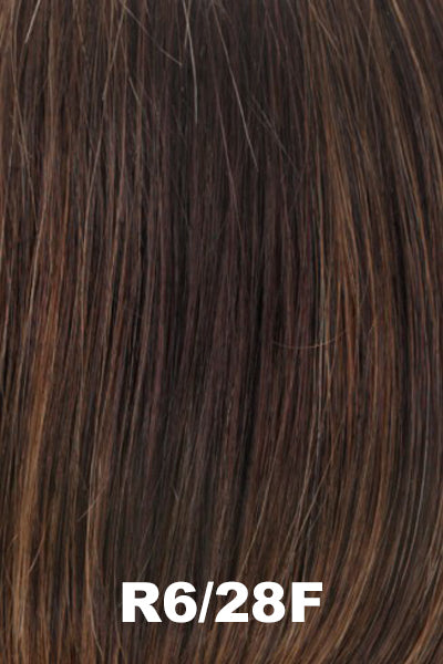 Estetica Wigs - Jagger - R6/28F. Chestnut Brown w/ Copper Frost highlights.