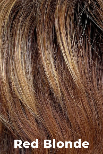 Toni Brattin - Effortless - Red Blonde. Strawberry red mixed with honey blonde highlights.