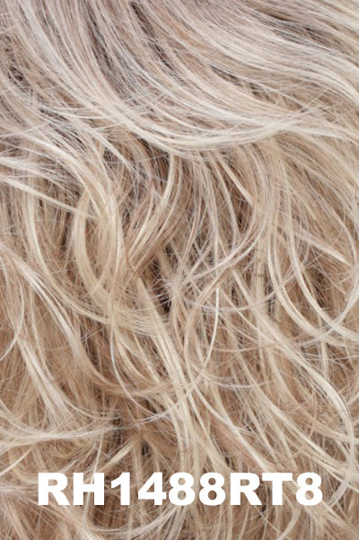 Estetica Wigs - Hollis - RH1488RT8. Dark Blonde with Light Blonde highlights and Golden Brown roots.