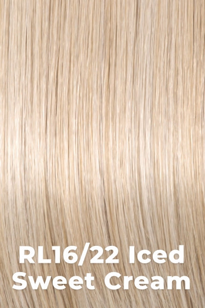 Raquel Welch Wigs - On Your Game - Iced Sweet Cream (R16/22). Pale Blonde w/ a hint of Platinum highlighting.