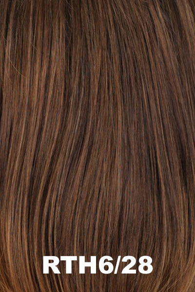 Estetica - Shaded Synthetic Colors - RTH6/28. Chestnut Brown with subtle Auburn highlights & Auburn tipped ends.