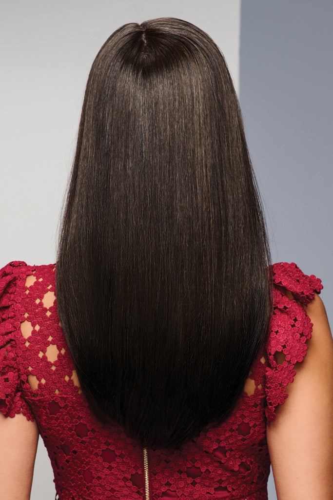 Back view of Unmatched 18" showing the long length.