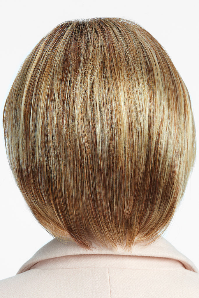 Back view of woman wearing a wig with Raquel Welch Kanekalon Vibralite hair fibers.