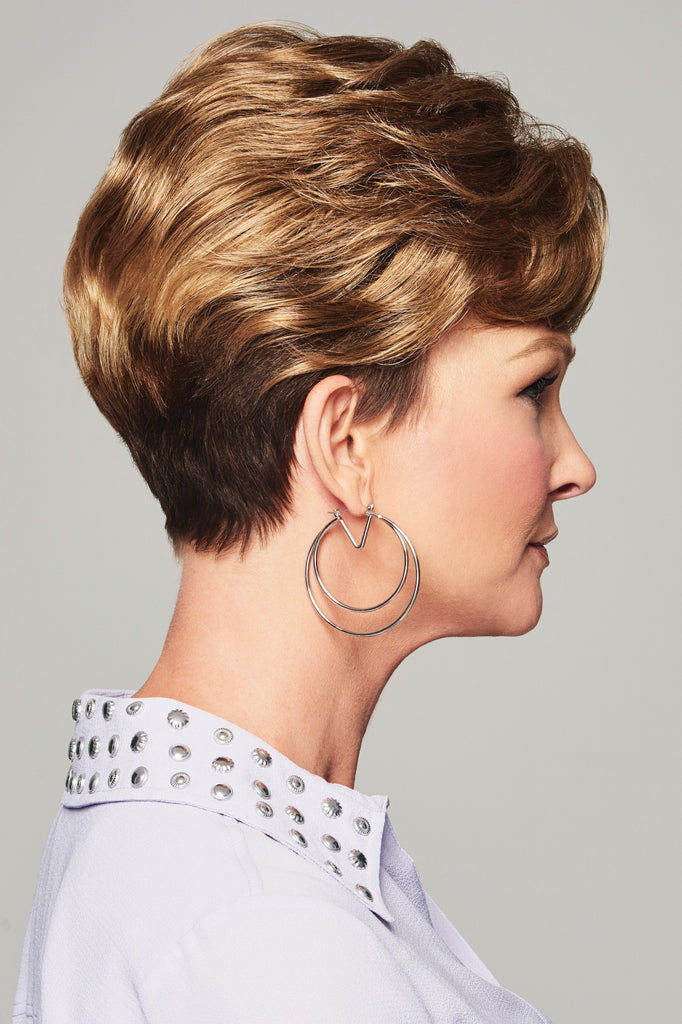 Model wearing Raquel Welch Top Piece Lyric 7.