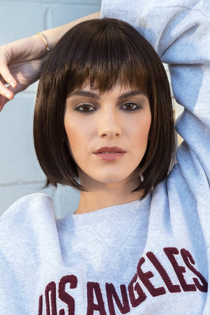 Model wearing the Rene of Paris wig Nico #2392 1.