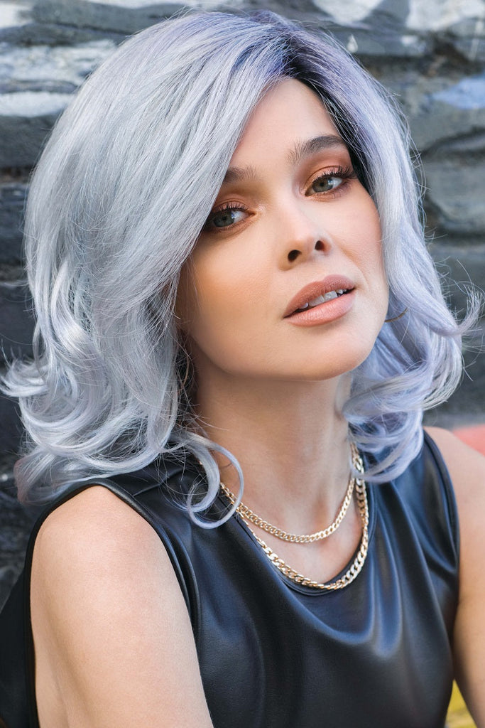 Model wearing the Rene of Paris wig India #2390 1.