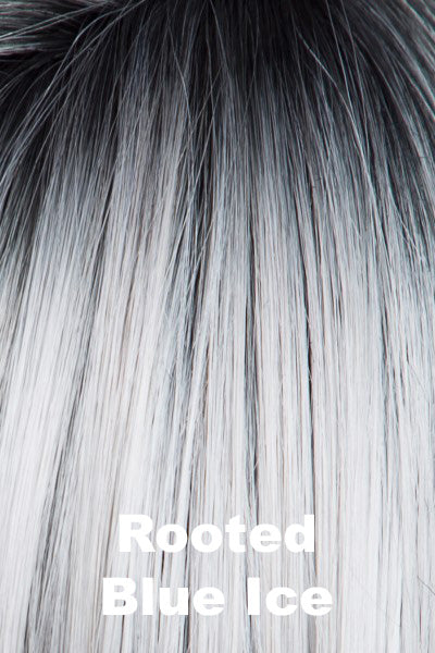 Tony of Beverly Wigs - Cali - Rooted Blue Ice. Blue Black Roots w/ Silver White Ends.