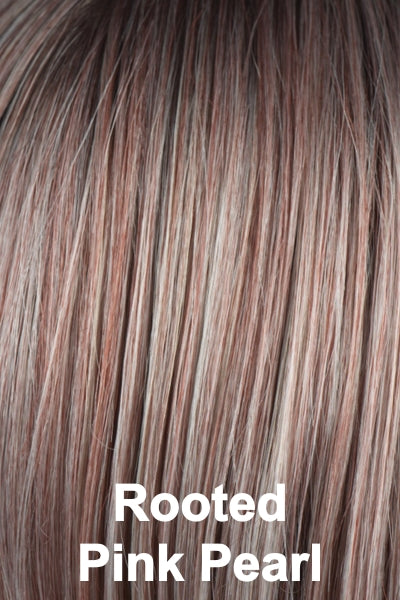 Tony of Beverly Wigs - Nicki - Rooted Pink Pearl. Medium brown root blended into pink pearl.