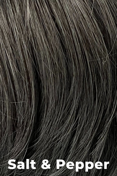 Toni Brattin Toppers - Grand Topper (#517) - Salt & Pepper. Dark charcoal blended with silver grey.