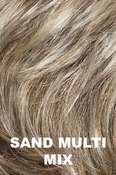 Ellen Wille Wigs - Zizi - Sand Multi Mix Petite/Average. Lightest Brown and Medium Ash Blonde Blend with Light Brown Roots.