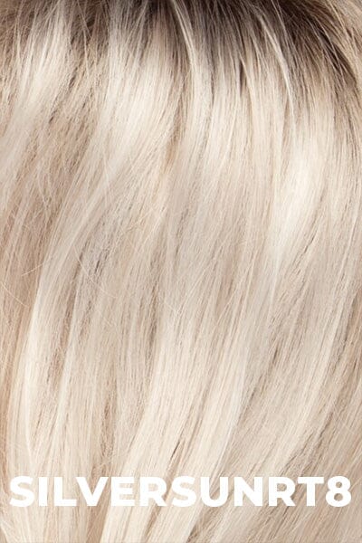 Iced Blonde dusted with Soft Sand & Golden Brown roots.