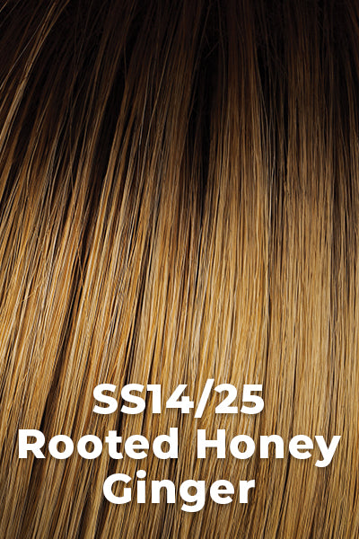Hairdo Wigs Toppers - Top It Off with Layers Enhancer Hairdo by Hair U Wear Shaded Honey Ginger (SS14/25)